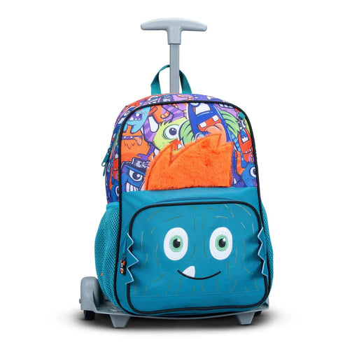 Kids Monster Trolley Backpack – Convertible School Bag (Ages 2–6)