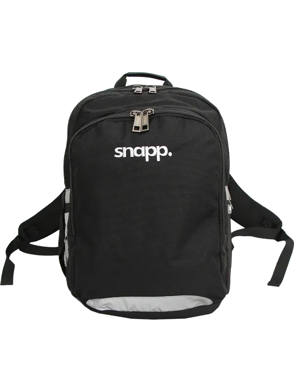 SNAPP One Backpack Black – Water-Resistant School Backpack with Laptop Storage