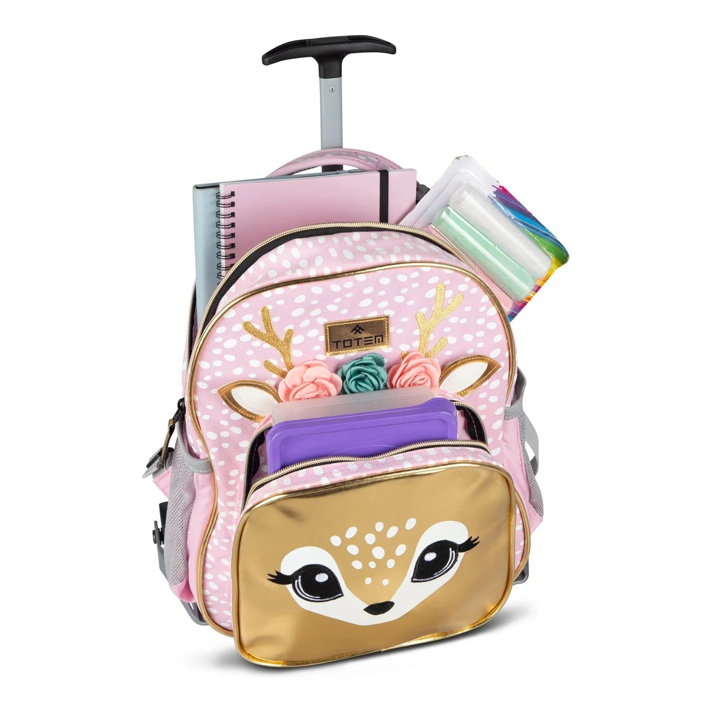 Kids Swanky Deer Trolley Backpack – Convertible School Bag (Ages 2–6)