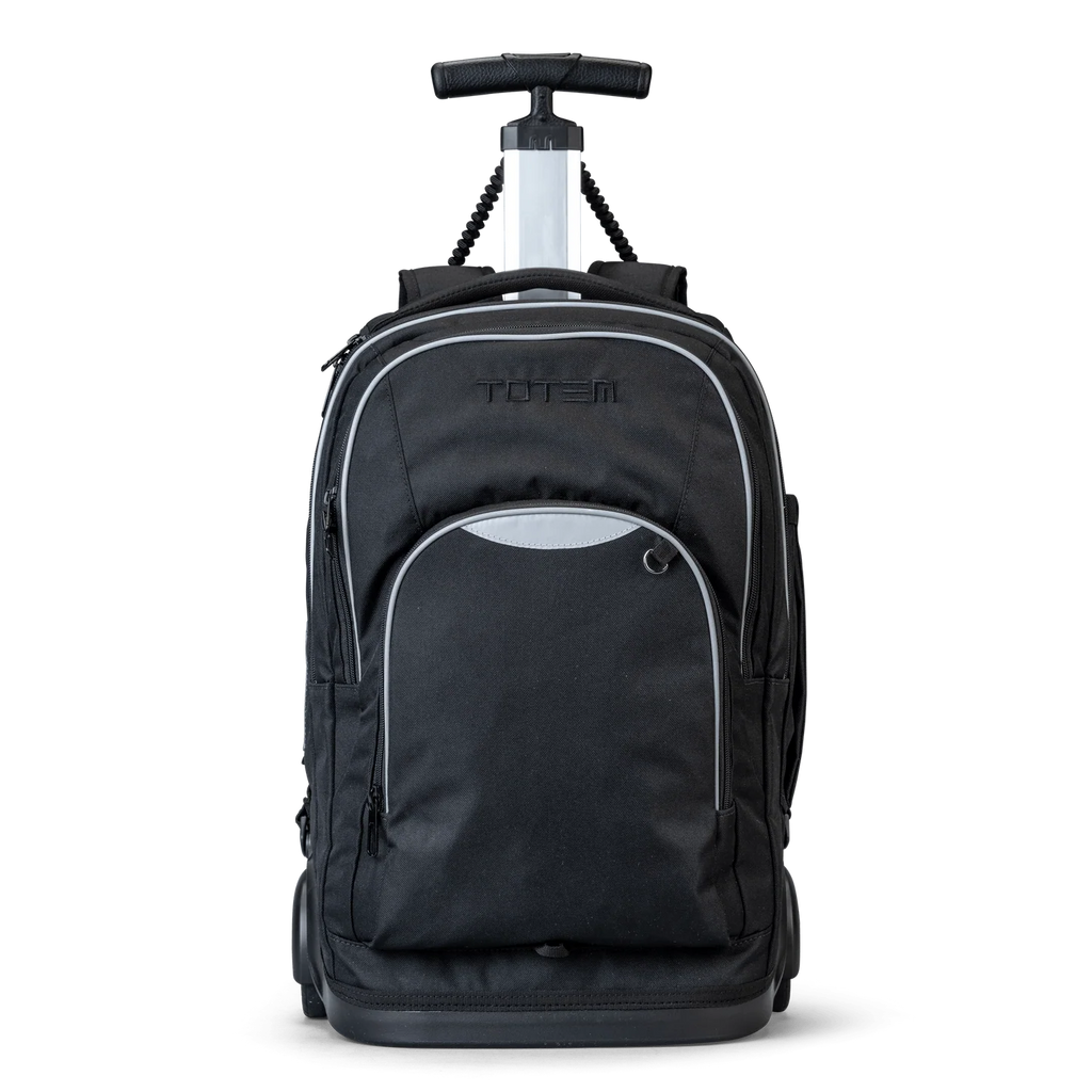 Totem Black Trolley Backpack – Convertible School Bag with Wheels (Ages 8 -13)