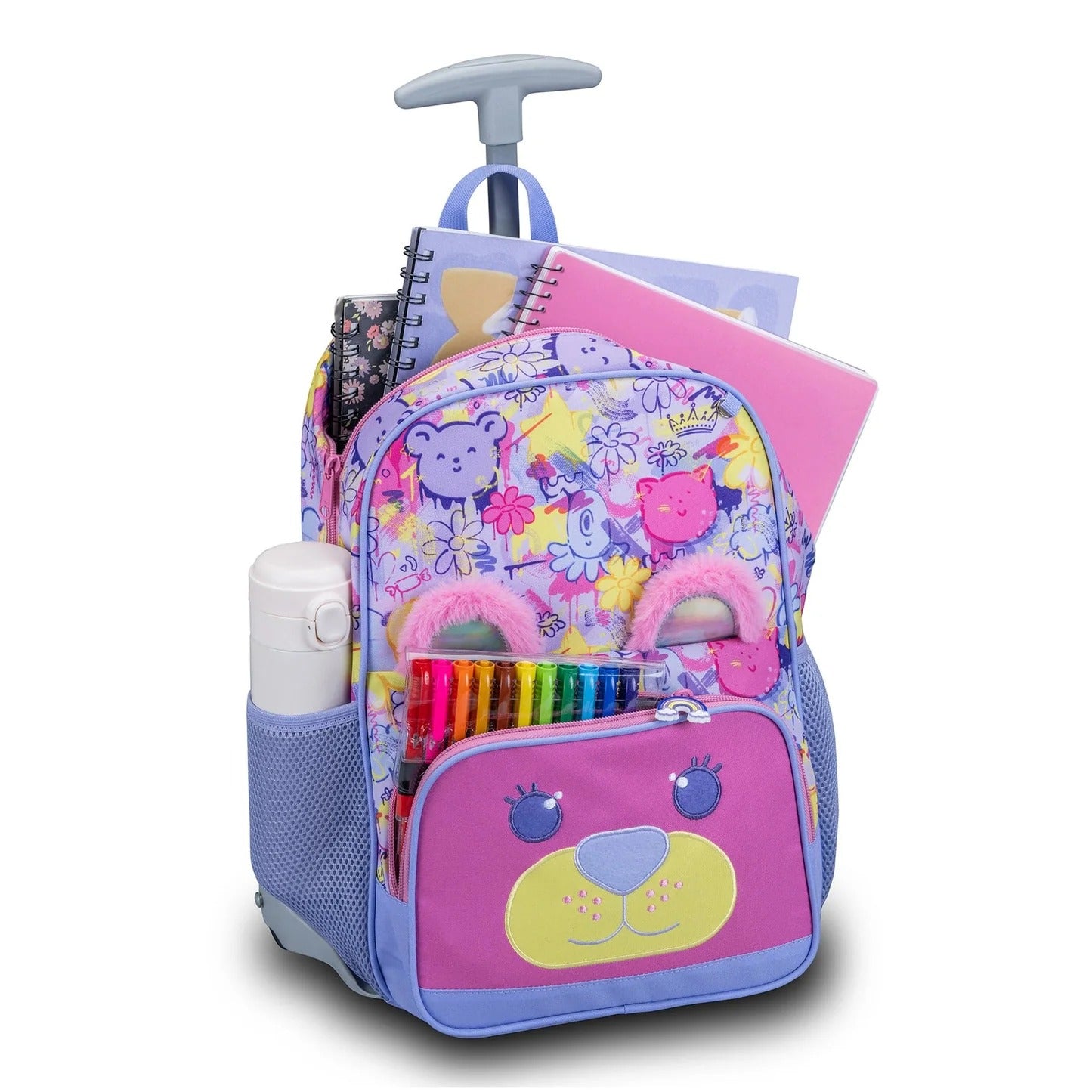Kids Bear Trolley Backpack – Convertible School Bag (Ages 2–6)