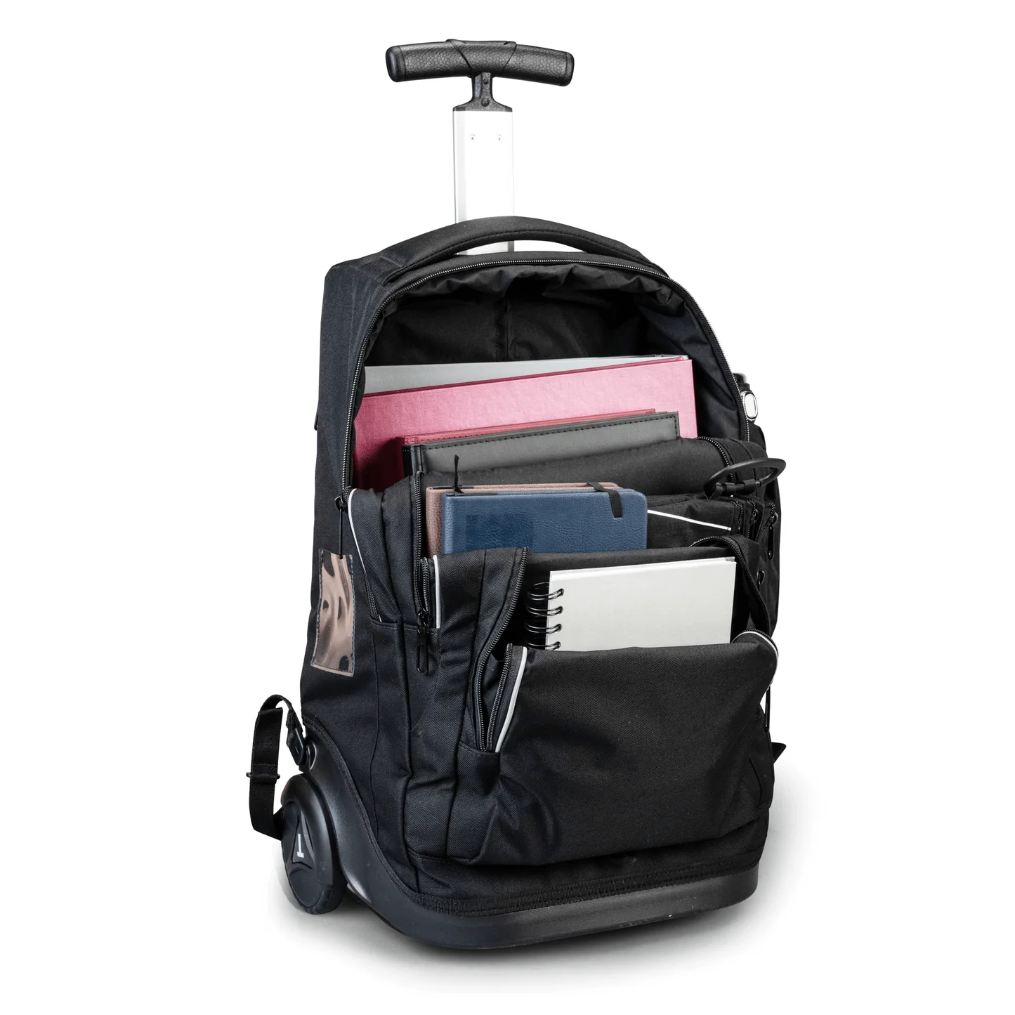 Totem Black Trolley Backpack – Convertible School Bag with Wheels (Ages 8 -13)