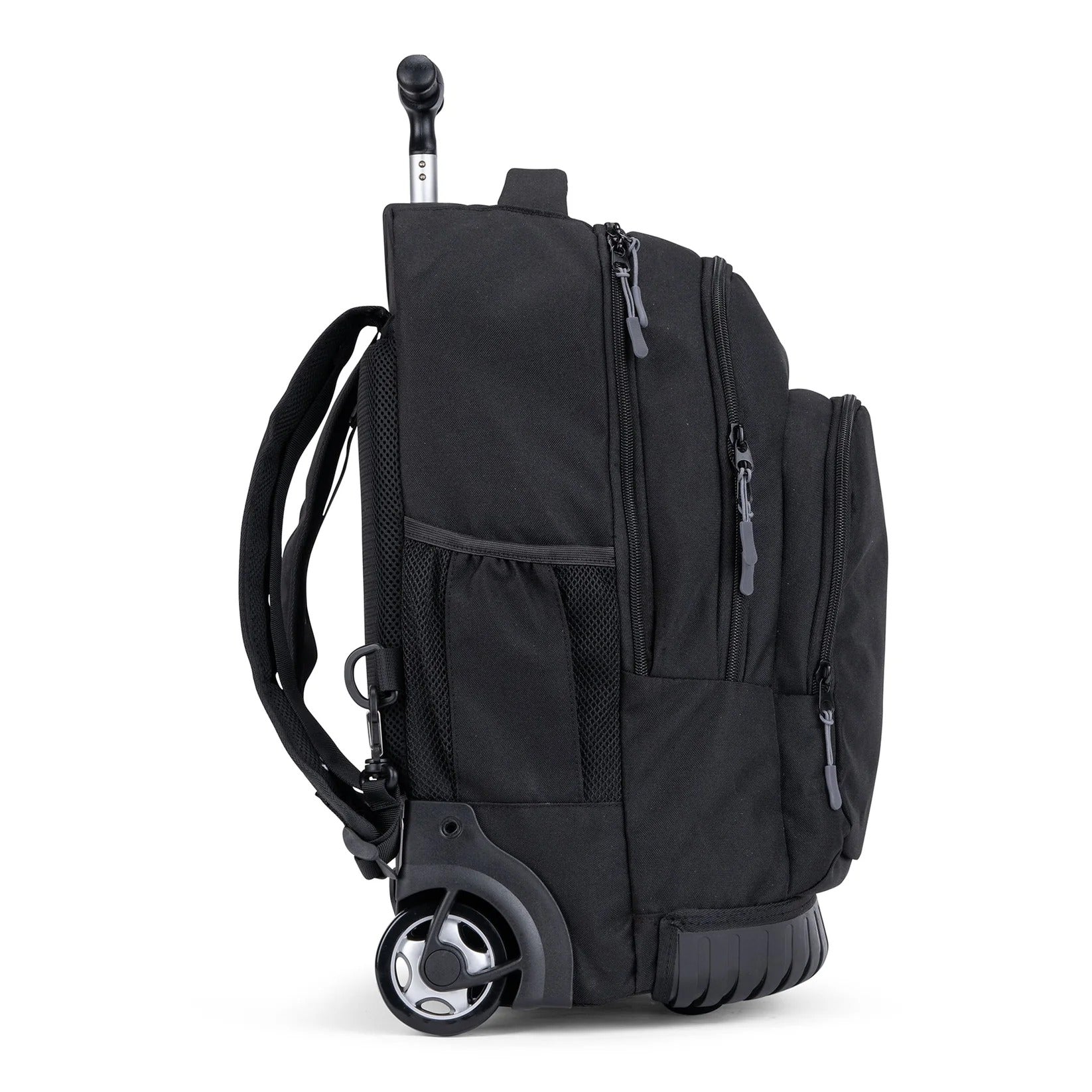 Savvy Black EasyRide Trolley Backpack – Lightweight Convertible School Bag with Wheels (Ages 8-13)